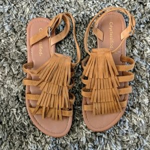 Fringe sandals